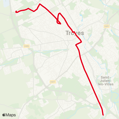 TCAT Bréviandes - la Chapelle Prés de Lyon map