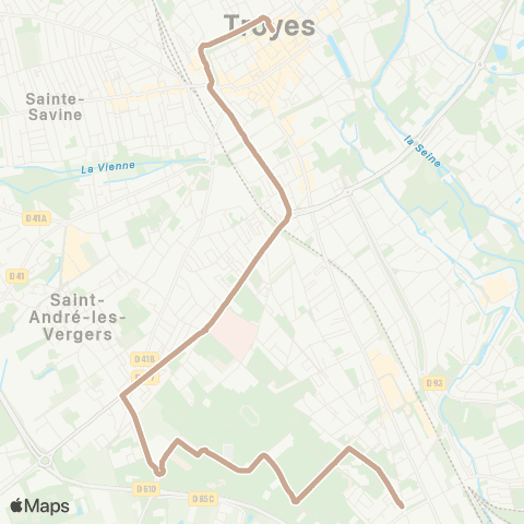 TCAT Navette étudiante map