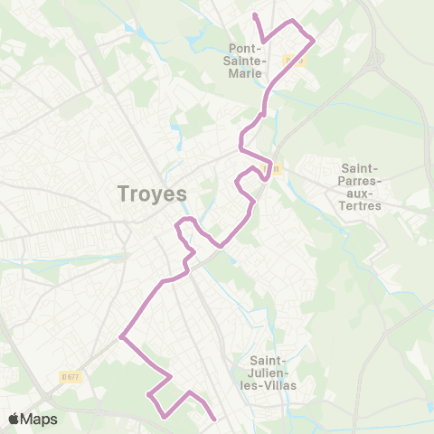 TCAT - Lignes scolaires Eureka Chartreux map