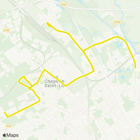 TCAT - Lignes scolaires Fouchy - Collèges St Luc map