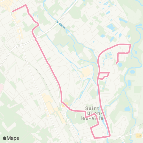TCAT - Lignes scolaires Saint Julien - Collège Beurnonville map