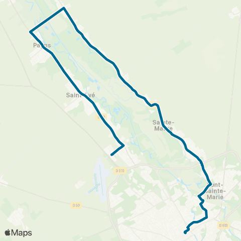 TCAT Troyes Centre - Ccial Barberey map