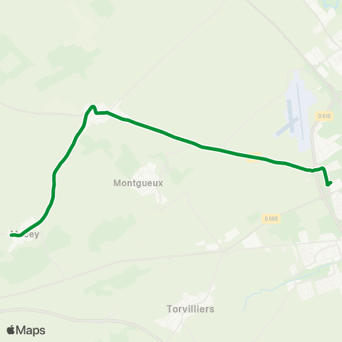 TCAT Chapelle St Luc vers Grange l Ev. - Mesnil - Macey map