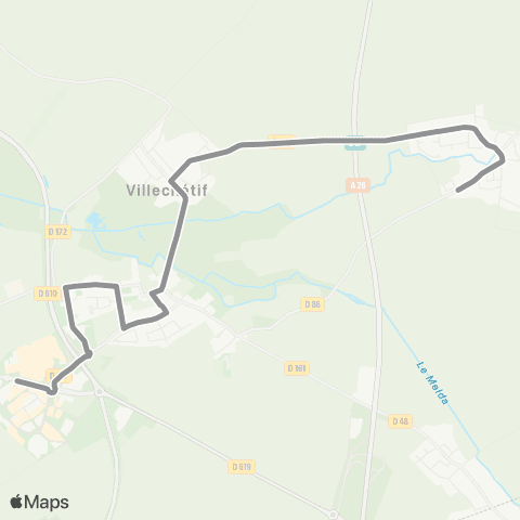 TCAT Bouranton vers Saint Parres map