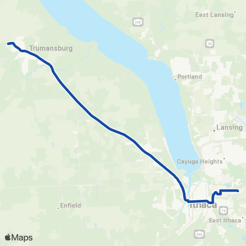 TCAT Trumansburg - Commons map
