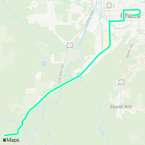 TCAT Summer Parks WKND map