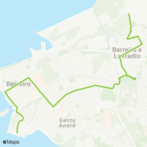 TCB Praceta Barra-a-Barra-Terminal map