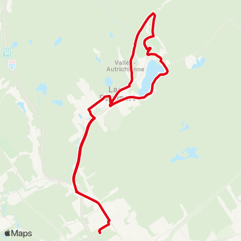 Transport collectif de La Jacques-Cartier Lac-Beauport map