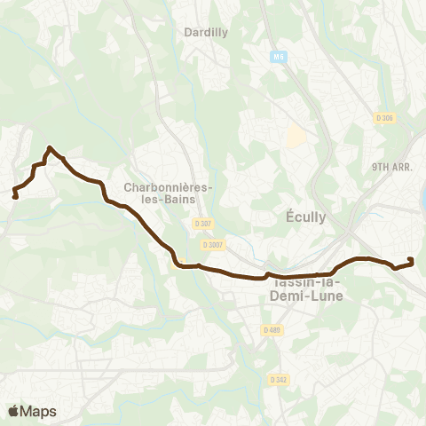 TCL Gorge de Loup - Marcy Campus Sanofi (Express) map