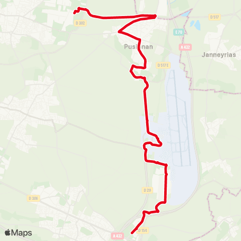TCL Meyzieu ZI - Aéroport St Exupéry - Maréchal Juin map