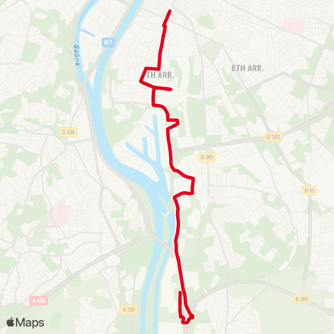 TCL Jean Macé - Saint Fons Semard map