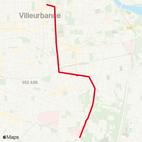 TCL Bus Relais Tramway T6 map