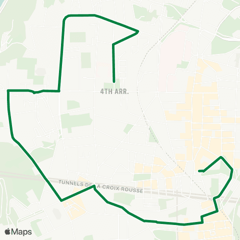 TCL Croix-Rousse - Clos Jouve - Henon - Croix-Rousse map