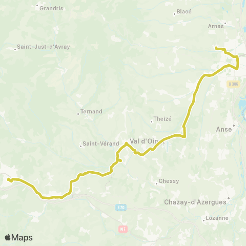 TCL Gare de Tarare - Charmilles map