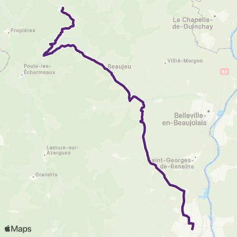 TCL Deux-Grosnes - Villefranche-sur-Saône map