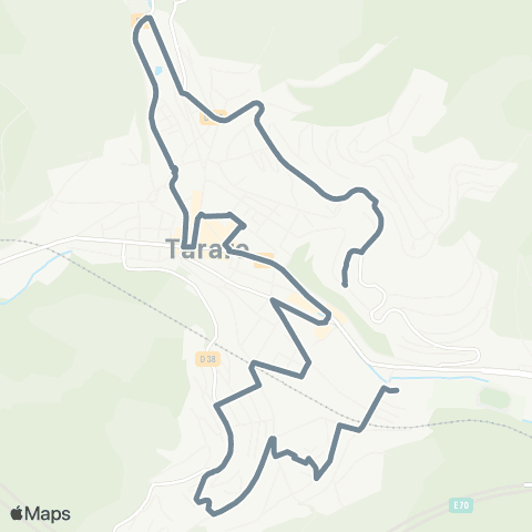 TCL Haut de Tarare - Aquaval map