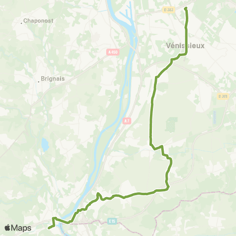 TCL Rond point Parilly - Givors Gare Ville map