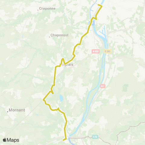 TCL Perrache - Givors Gare Ville map