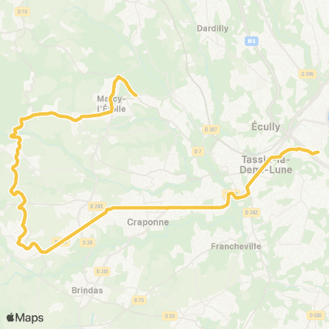 TCL Gorge-de-Loup - Parc Lacroix Laval map