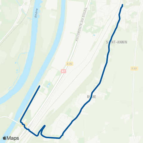 TCL Feyzin Gare - Solaize C.R.E.S map