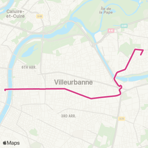 TCL Vaulx Hdv Campus - Cordeliers map