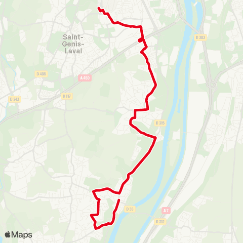 TCL St-Genis-Laval Hôp. S. - Vernaison Place map