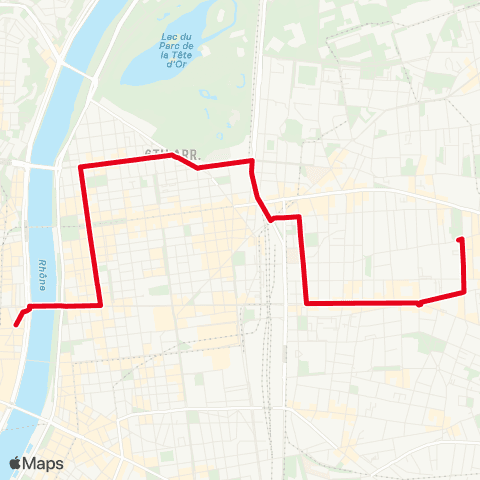 TCL Vieux Lyon - Villeurbanne Centre map
