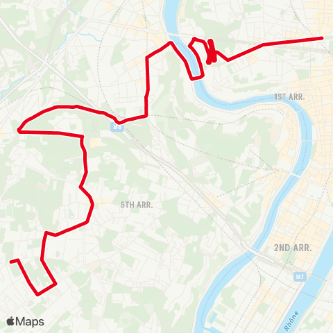 TCL Croix Rousse - Valdo map