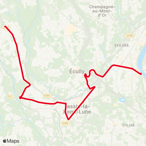TCL Pont Mouton - Charbonnières les Verrières map