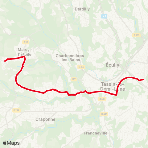 TCL Gorge de Loup - Saint Consorce map