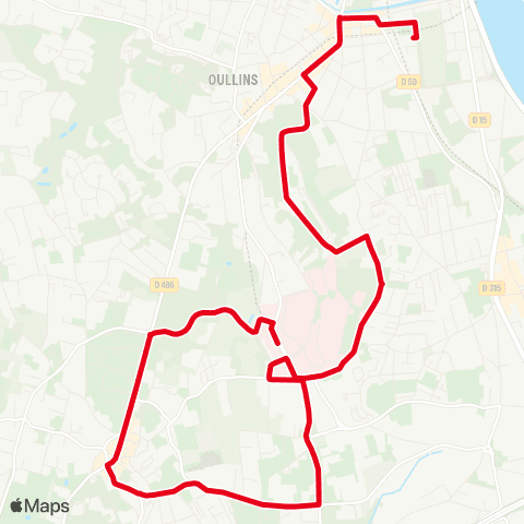 TCL Gare d'Oullins - St-Genis-Laval Hôp. Sud map