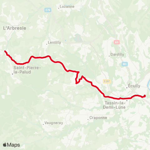 TCL Gorge de Loup - École Vétérinaire / Sain-Bel Gare map