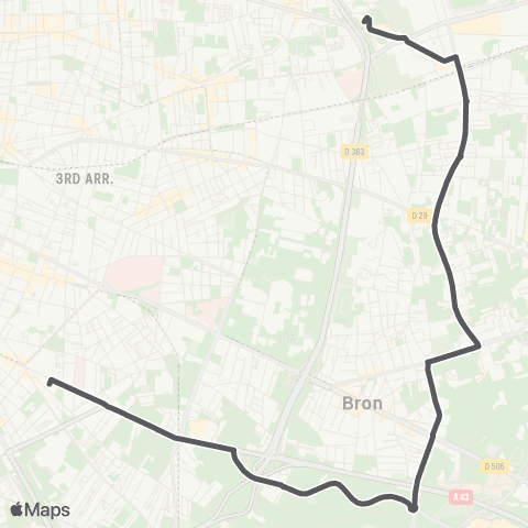 TCL Bachut - Laurent Bonnevay map