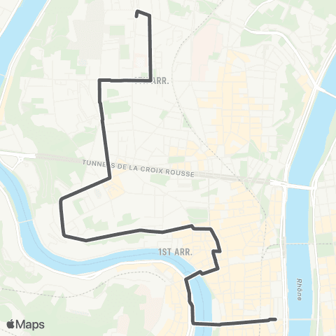 TCL Cordeliers - Croix Rousse Nord map