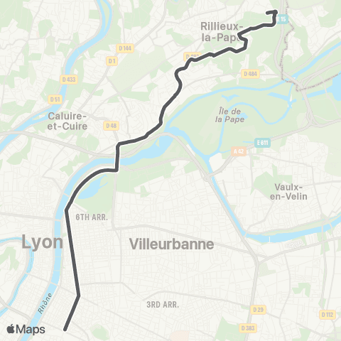 TCL Jean Macé - Rillieux Semailles map