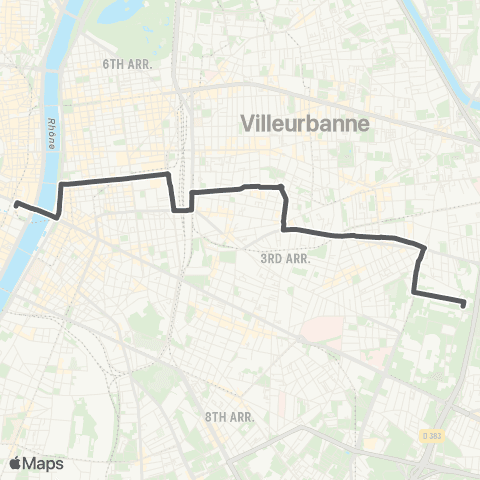 TCL Bellecour A. Poncet - Hôpitaux Est map