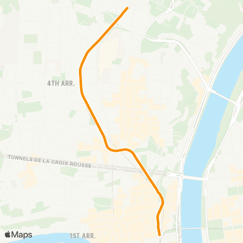 TCL Hôtel de Ville - Cuire map