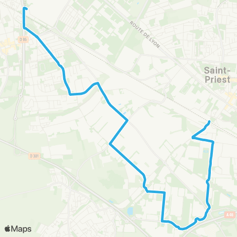 TCL Gare de Vénissieux - Saint-Priest Gare map