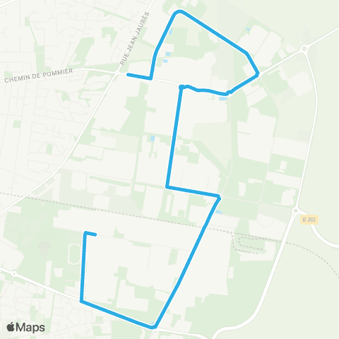 TCL Meyzieu ZI Nord - Meyzieu ZI Sud map