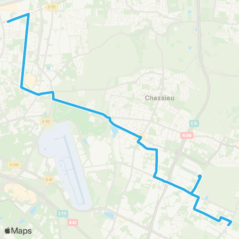 TCL Vaulx-en-Velin la Soie - Genas Rd-pt d'Italie map