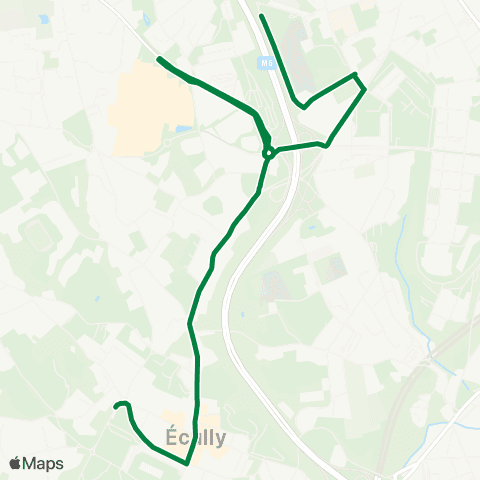 TCL Gare d'Écully la Demi-Lune - les Sources map