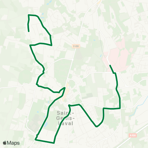TCL St-Genis-Laval Hôp. Sud - Moly map