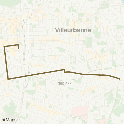 TCL Gare Part-Dieu Vivier Merle - Kimmerling-Genêts map