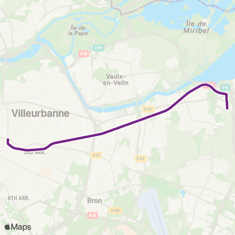 TCL Navette OL Stadium map