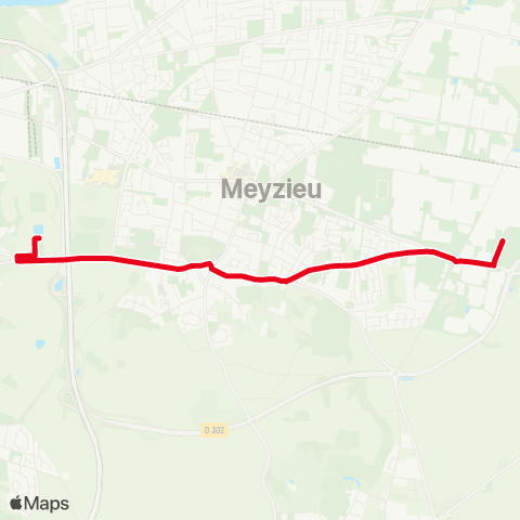TCL Navette OL Stadium - Panettes map