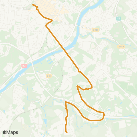 TCL Pl. W. Churchill / Pôle St Lazare <> Fontgeaudrant map