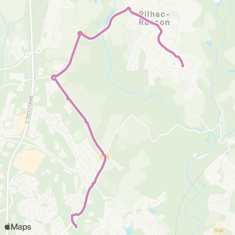 TCL Pôle Fougeras <> Rilhac Rancon Bramaud map