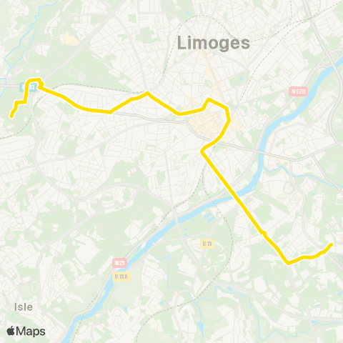 TCL Mal juin <> Pôle St Lazare map