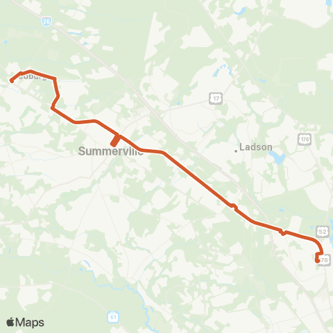 Tri-County Link Summerville-North Charleston map