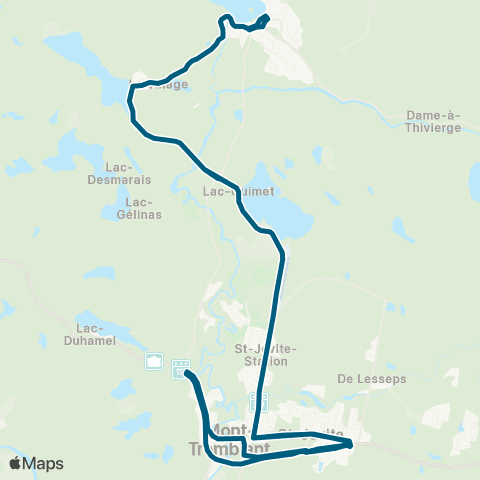 BUS Mont-Tremblant Bus Mont-Tremblant map